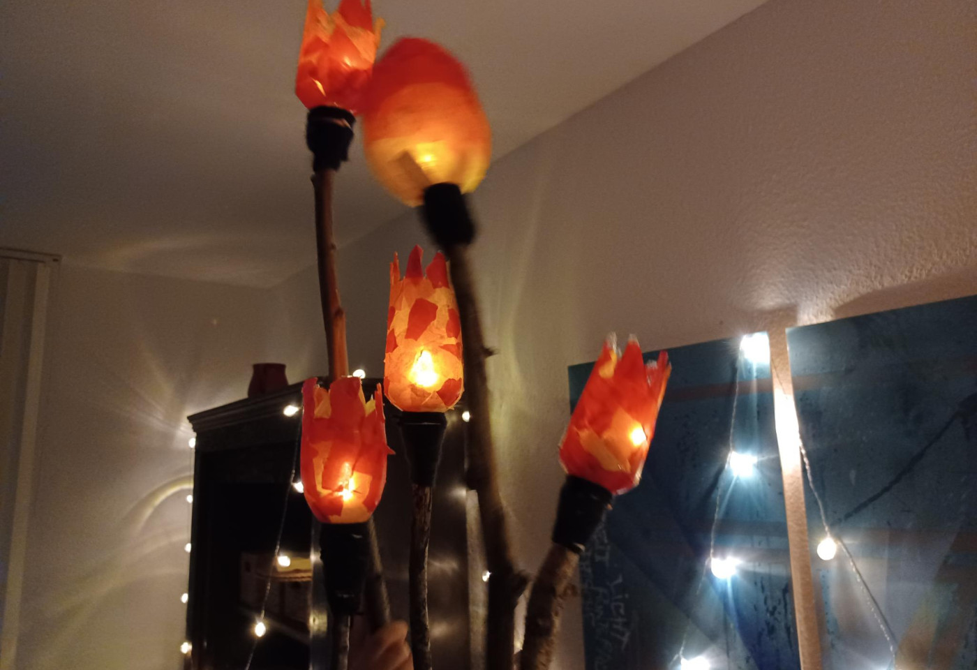 Es wurden Laternen gebastelt