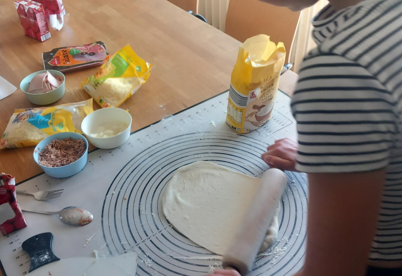 Pizza backen