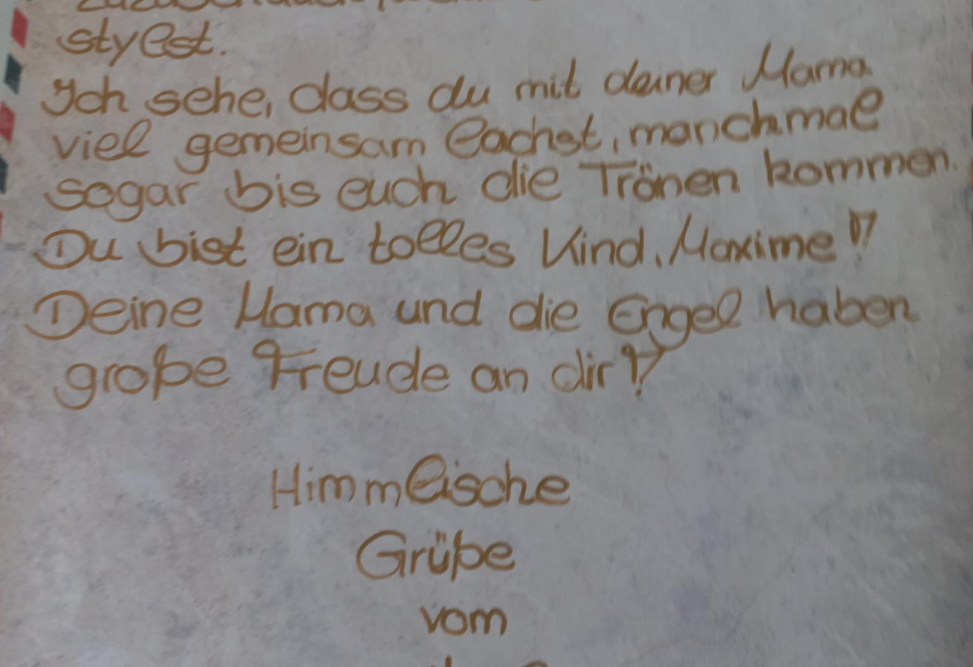 Ein Beispiel f&uuml;r einen Nikolausbrief