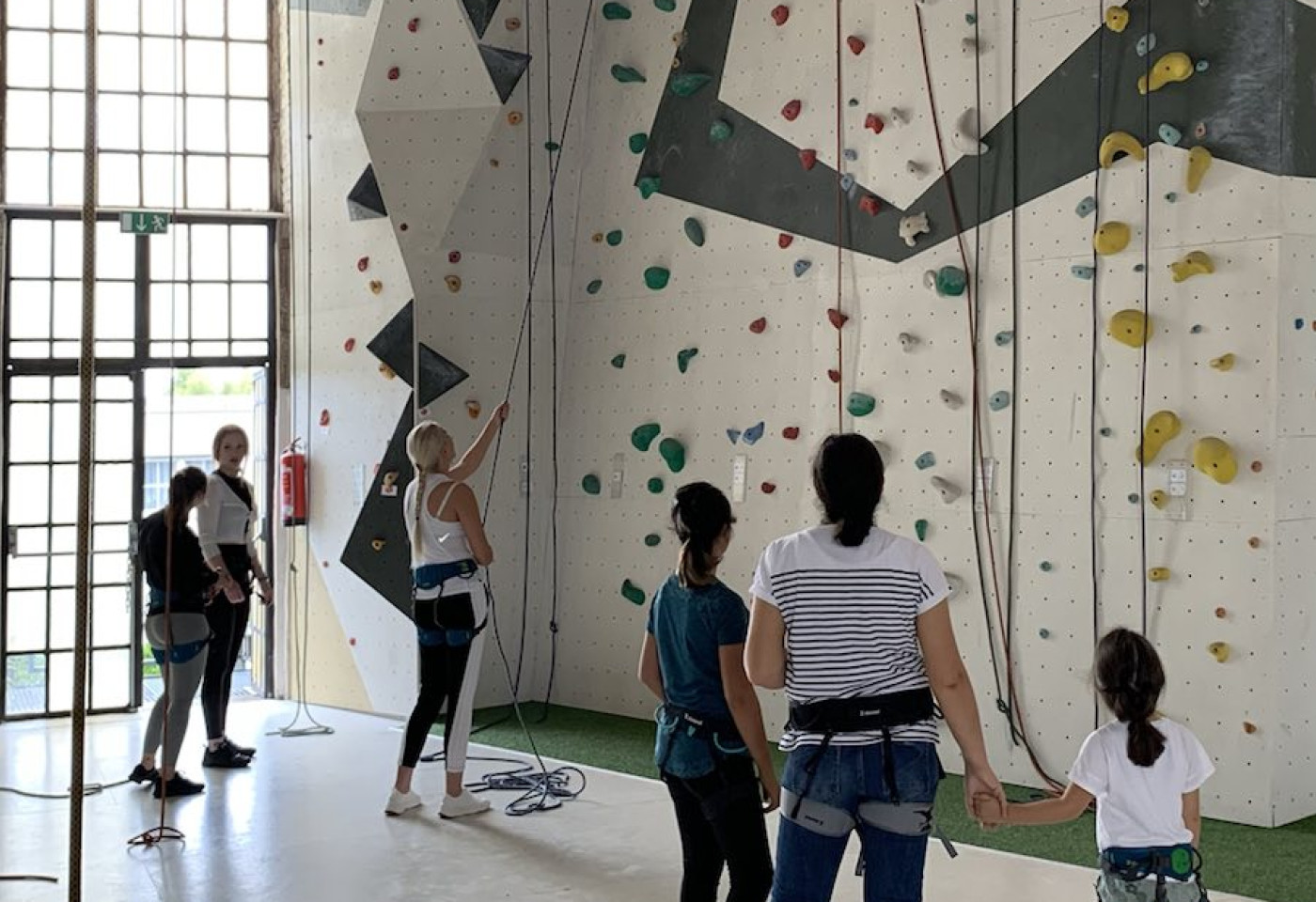 Daniela ist fast oben